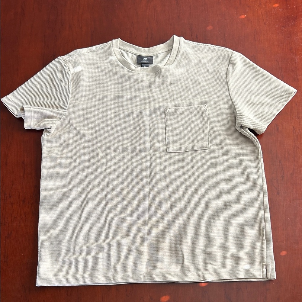 H&M Light Beige Short Sleeve Tee